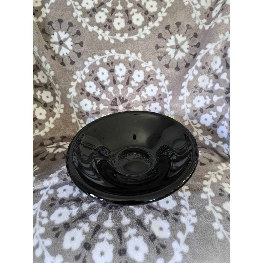 MCM Rosenthal Studio Line Porcelain Center Bowl Noire Black by Tapio Wirkkala